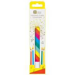 Talking Tables Birthday Brights Rainbow Singing Cake Fountain