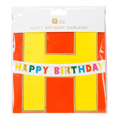 Talking Tables Birthday Brights Rainbow Happy Birthday Garland