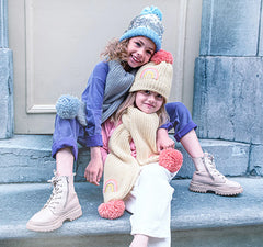 Rockahula Kids Shimmer Sequin Knitted Scarf Blue