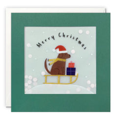 James Ellis Merry Christmas Sledging Dog Cards