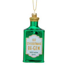 Sass & Belle 'Let Christmas Be-Gin' Bottle Tree Decoration