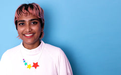 Tatty Devine - Shooting Star Rainbow Necklace