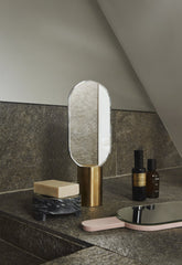 OYOY Living Renga Hand Mirror In Stand - Anthracite