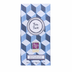 Rococo Chocolates - Sea Salt Organic Milk Chocolate Artisan Bar