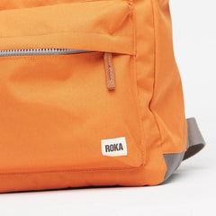 Roka Bantry Medium Sustainable Canvas Atomic Orange Backpack
