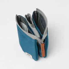 Roka Carnaby Small Sustainable Canvas Marine Wallet