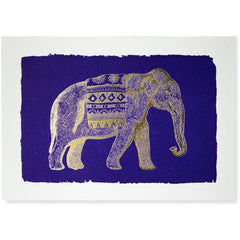 Elephant Blue Folded Note Cards - Archivist Press (Pack of Five)