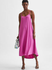 Selected Femme Finia Midi Dress - Rose Violet