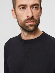 Selected Homme Jason Crew Neck - Black