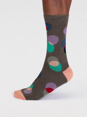 Thought Socks - Laurent Organic Cotton Circle Socks Cargo Green