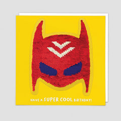 Superhero Sequin Card - Redback Cards