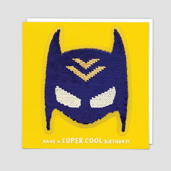 Superhero Sequin Card - Redback Cards