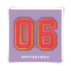 Age 6 Sequin Card - Redback cards