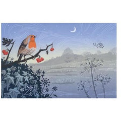 Song of the Winter Solstice Linocut Card - Art Angels by Niki Bowers