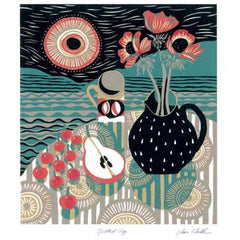Spotted Jug Linocut Card - Art Angels by Jane Walker