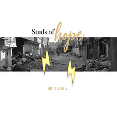 Vurchoo Gold Lightening Studs - Sri Lanka
