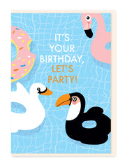 Noi Publishing Pool Party Birthday Card