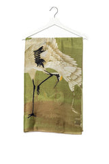 One Hundred Stars Stork Green Scarf