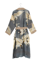 One Hundred Stars Stork Gown - Slate