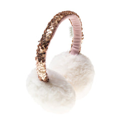 Rockahula Kids Shimmer Sequin Band Earmuffs Rose Gold