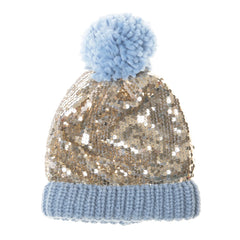 Rockahula Kids Shimmer Sequin Knitted Hat Blue