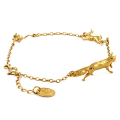 Alex Monroe Fox, Rabbit & Mouse Chase Bracelet