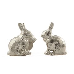 Alex Monroe Sitting Bunny Stud Earrings
