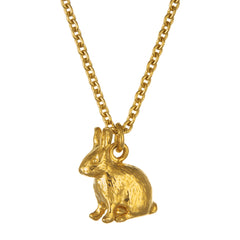 Alex Monroe Sitting Bunny Necklace