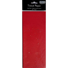 Stewo Giftwrap - Red Glitter Gemstone Tissue Paper