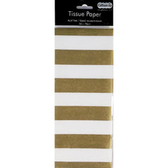 Stewo Giftwrap - Gold Striped Tissue Paper