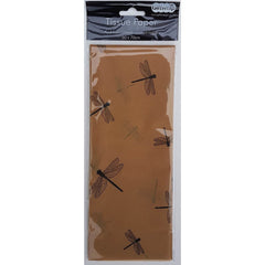 Stewo Giftwrap - Brown Dragonfly Tissue Paper
