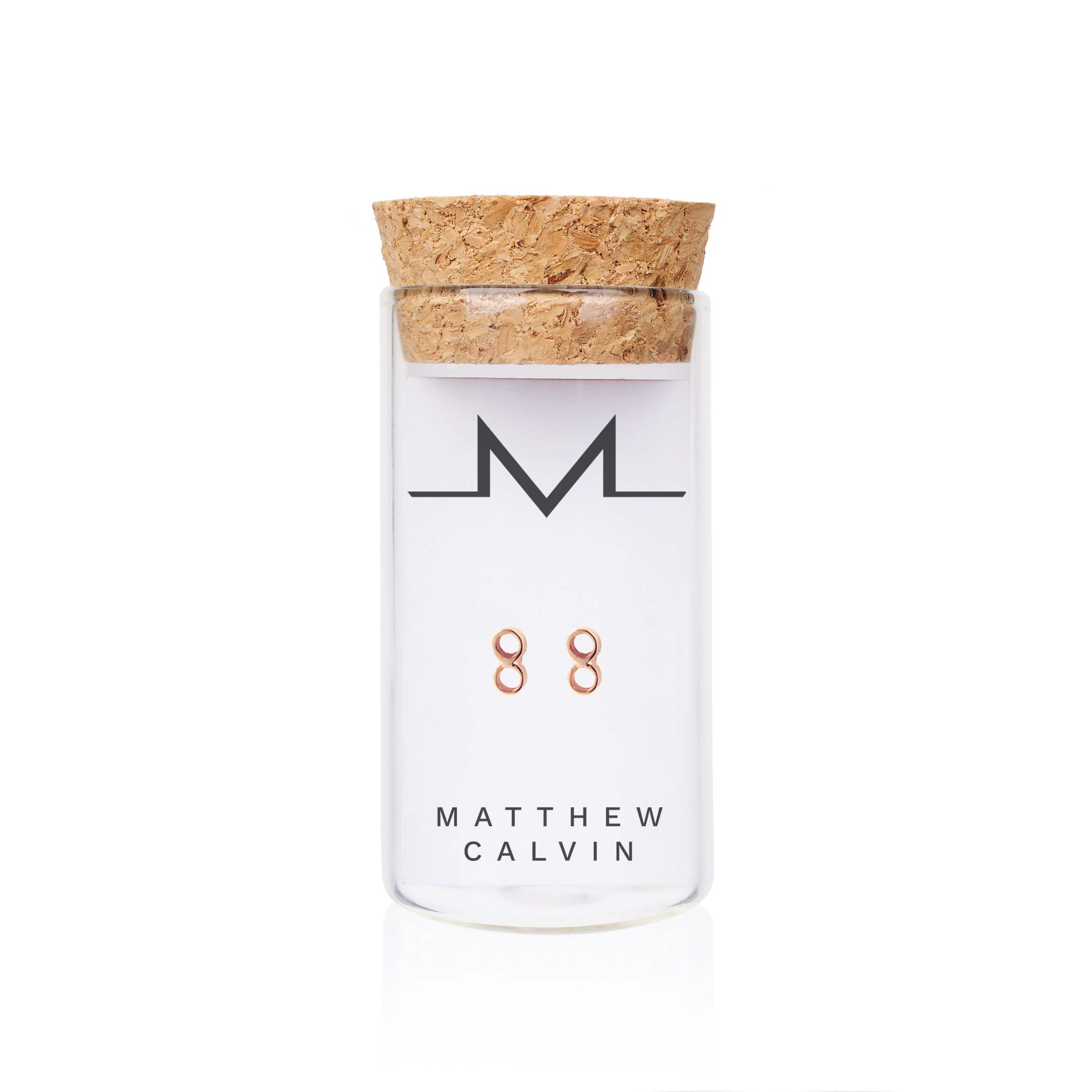 Matthew Calvin Tiny Double Tube Stud Earrings