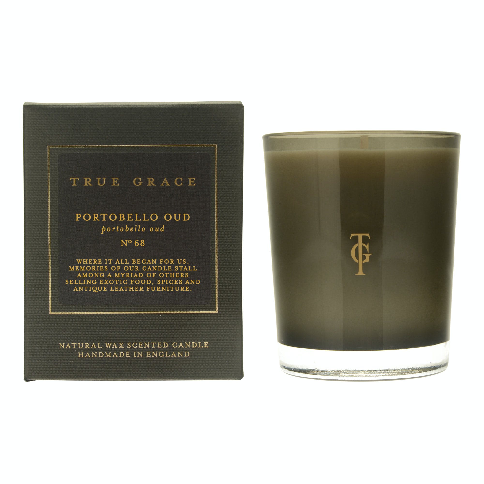 True Grace Portobello Oud Manor Candle