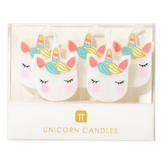 We Heart Unicorn Birthday Candles - Talking Tables