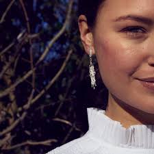 Alex Monroe Nest Structure Statement Drop Earrings - Gold Plated