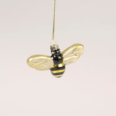 Sass & Belle Gold Bee Bauble Christmas Tree Decoration