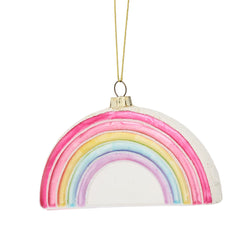 Sass & Belle Pastel Rainbow Shaped Bauble Christmas Tree Decoration