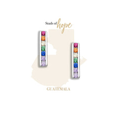 Vurchoo Cubic Rainbow Studs - Guatemala