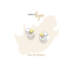 Vurchoo Circle of Life Heart Studs - South Africa