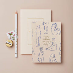 Wanderlust Wonderful Lady Card