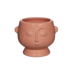 Sass & Belle Small Face Planter Matt Pink