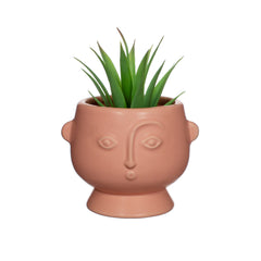 Sass & Belle Small Face Planter Matt Pink