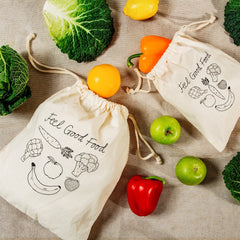 Sass & Belle Cotton Fruit & Veg Bags - Set Of 2