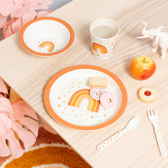 Sass & Belle Earth Rainbow Bamboo Tableware Set