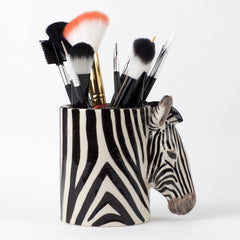 Quail Ceramics Zebra Pencil Pot
