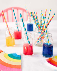 Rainbow Paper Straws