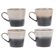 HKliving 70's Ceramics Cappuccino Mug - Rock