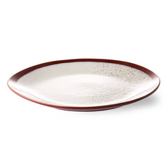 HKliving 70's Ceramics Dinner Plates Frost - Set of 2