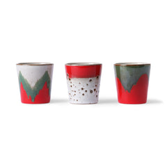 HKliving 70's Ceramics Christmas T(h)ree Mugs