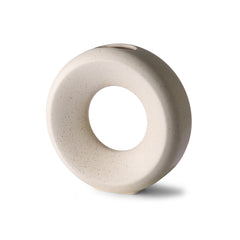 HKliving Ceramic Circle Vase Medium - White